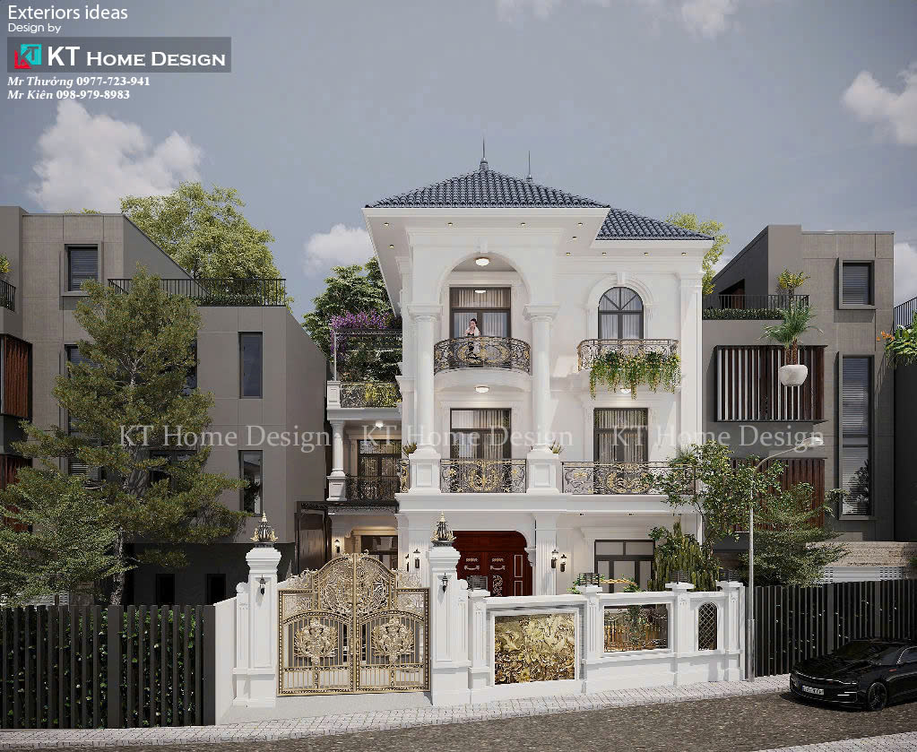 THIẾT KẾ BIỆT THỰ TÂN CỔ ĐIỂN