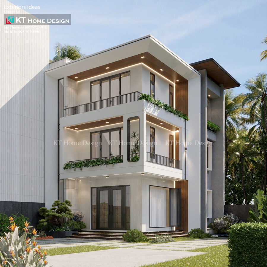 THIẾT KẾ NHÀ PHỐ 3 TẦNG HIỆN ĐẠI